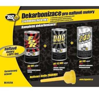 Servisní kity kompletní dekarbonizace BG, DIESEL 3x325ml